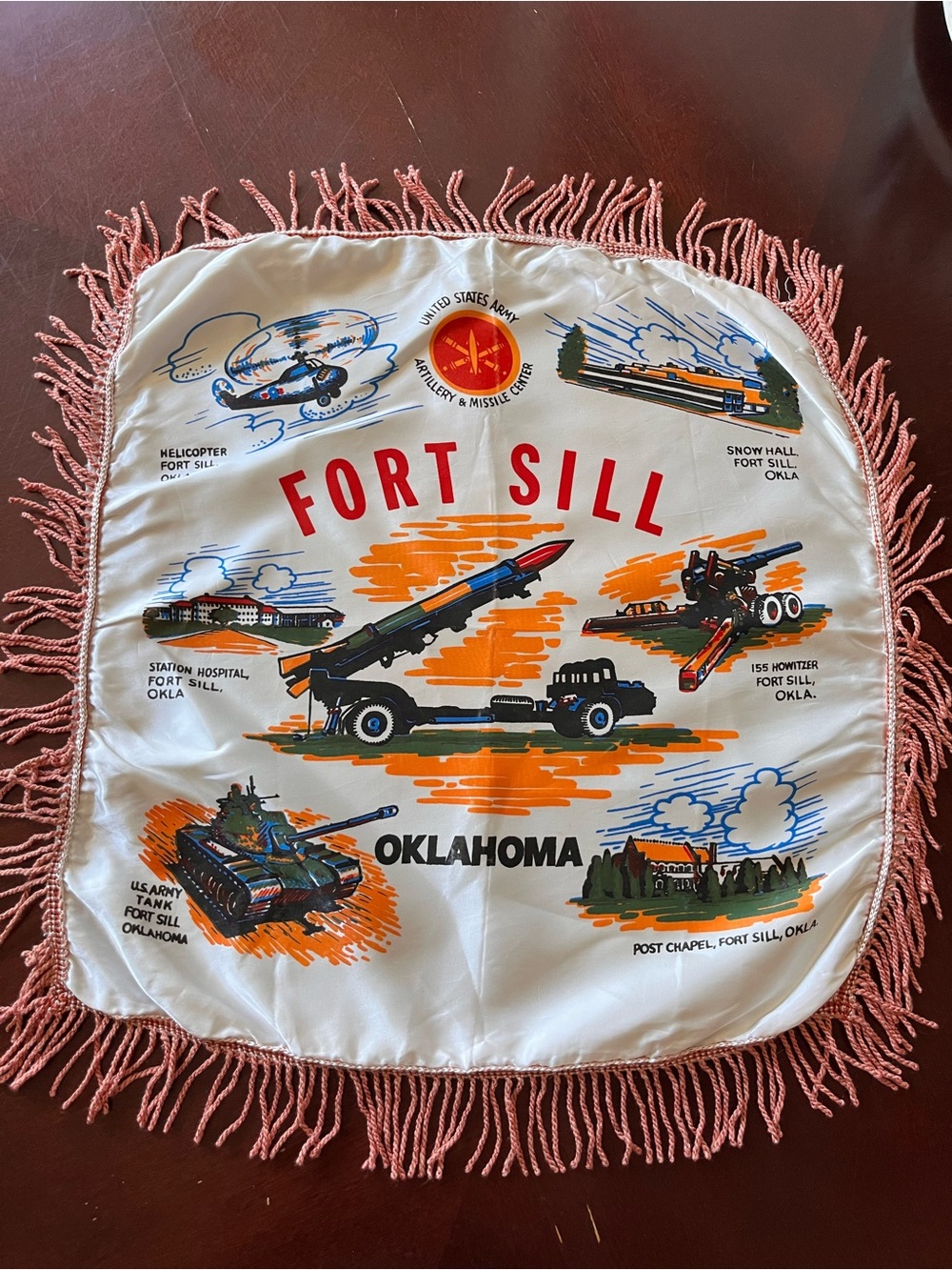 Vintage Fort Sill “Sweetheart” Pillow Cover